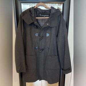 Urban Republic Gray Hooded Wool Blend Coat